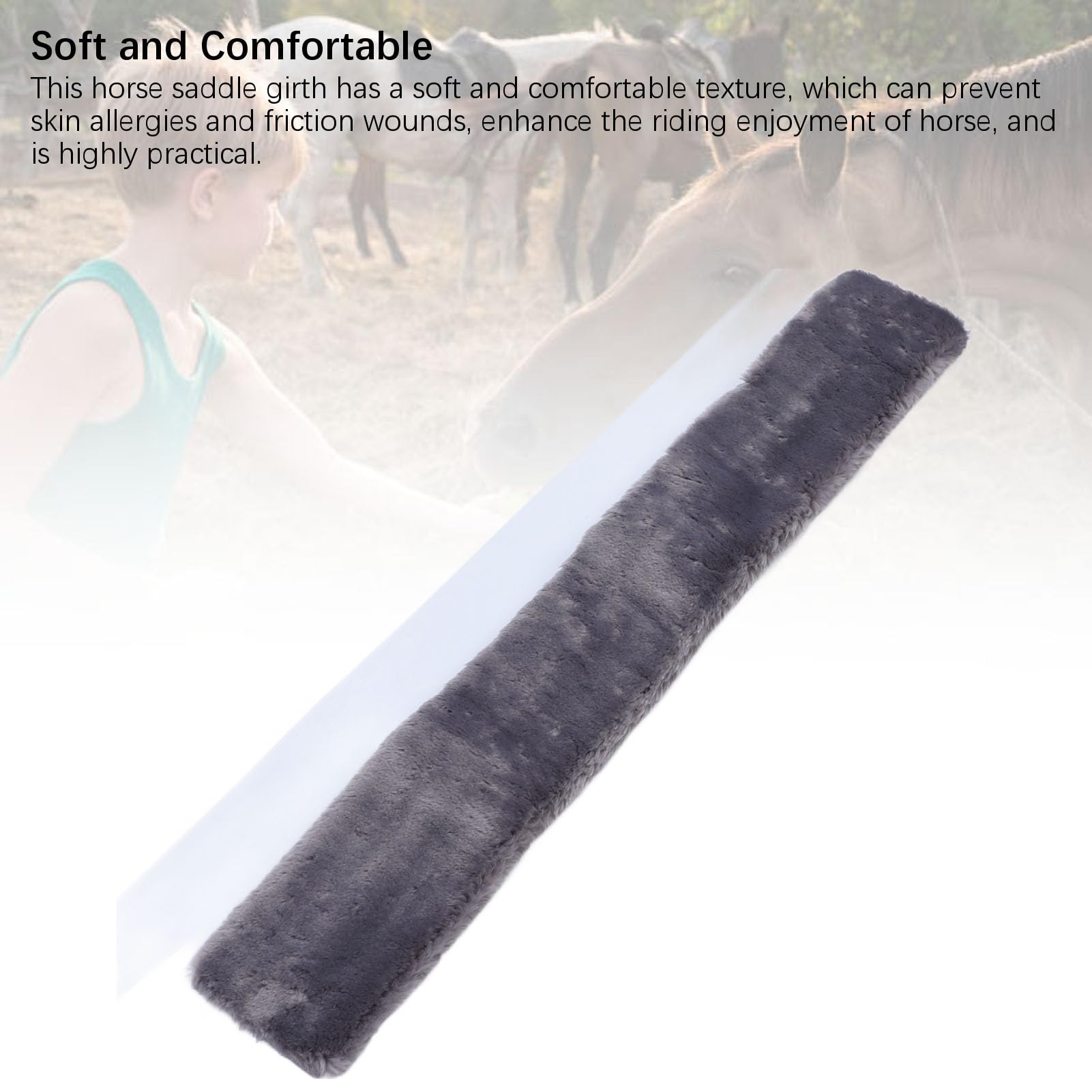 Dilwe Sottopancia di Protezione per Cavallo, Copertura Protettiva per Fascia Addominale Leggera Resistente all'Usura