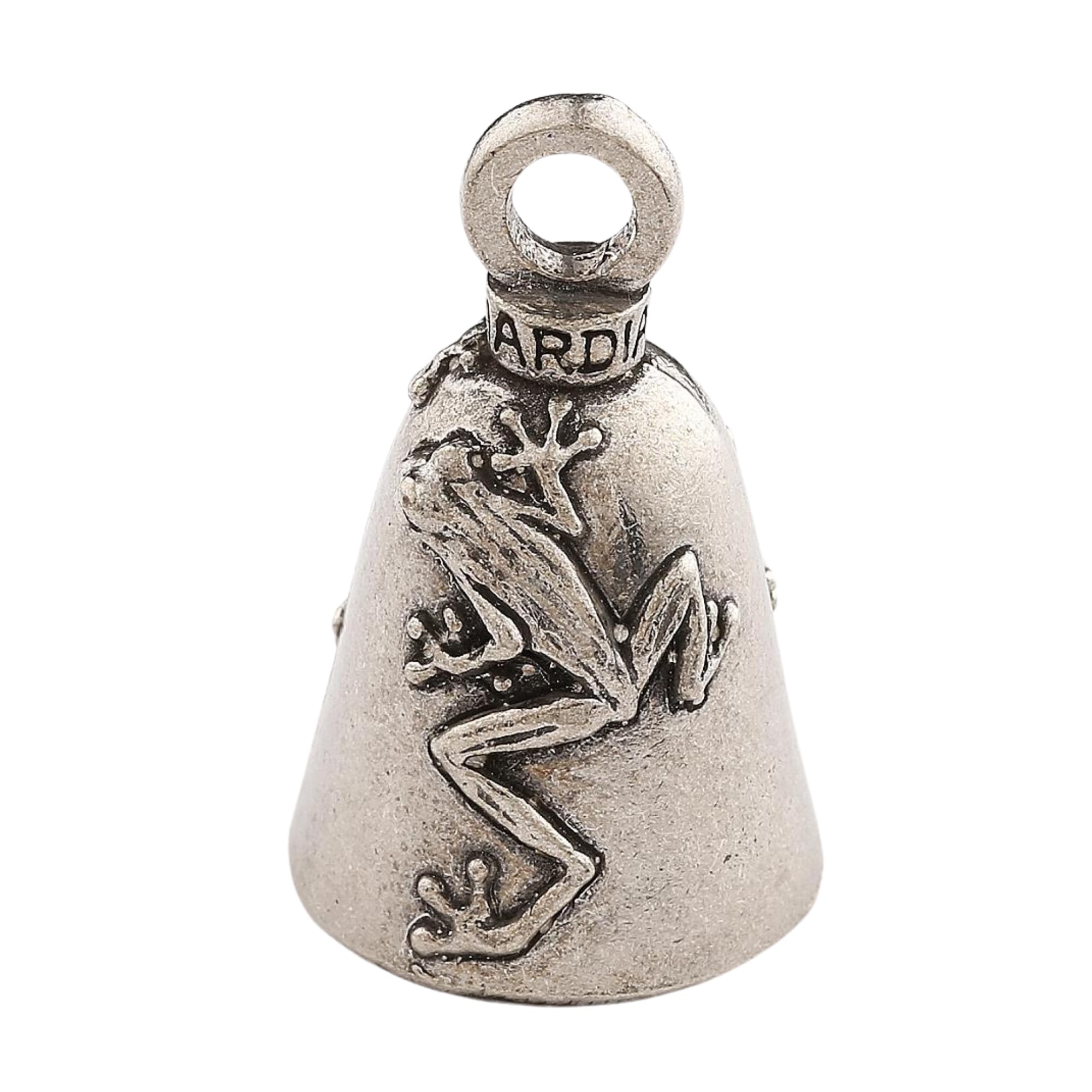 Guardian Bell Animals Good Luck Bell w/Keyring & Black Velvet Gift Bag | Motorcycle Bell | Lead-Free Pewter | Made in USA