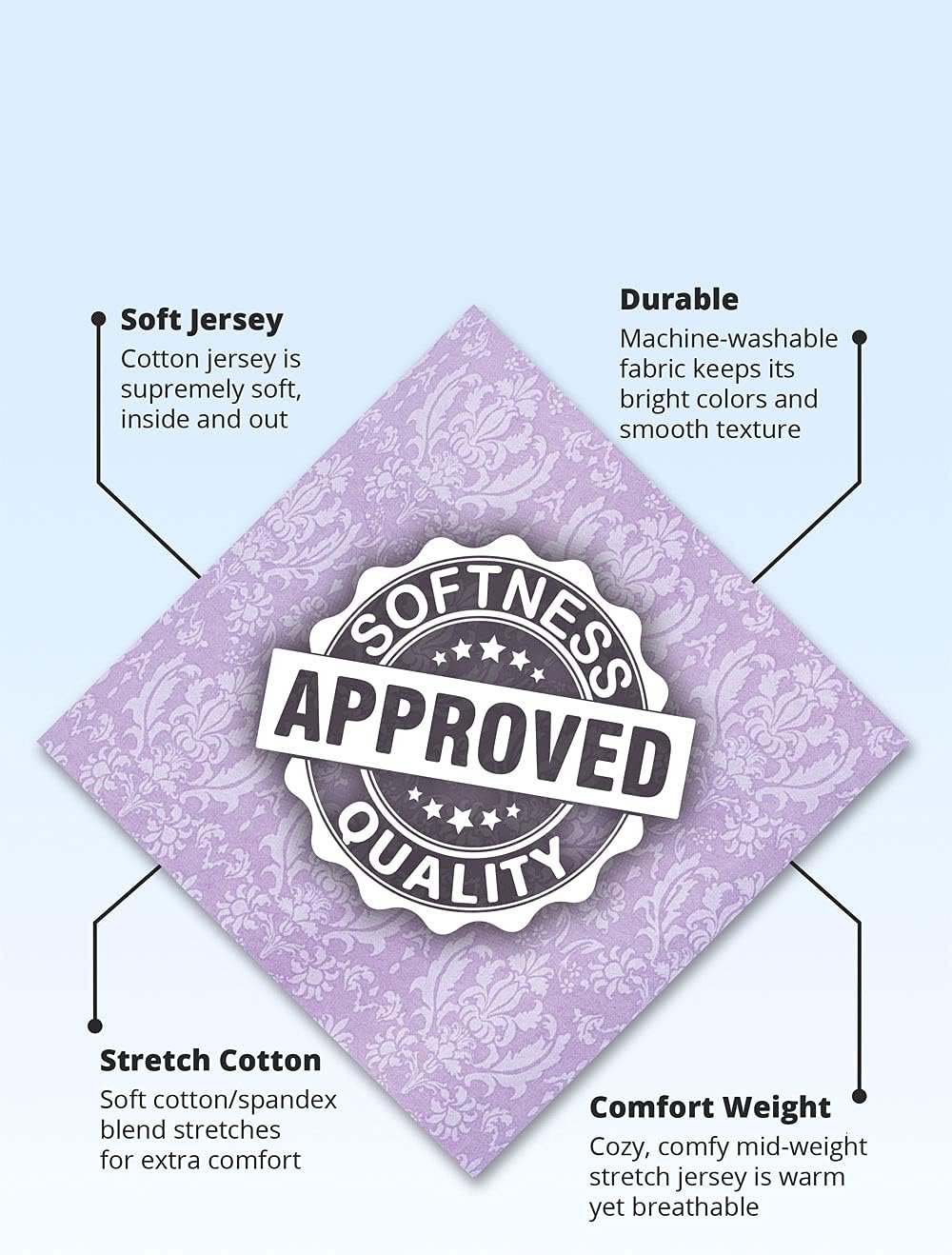 PajamaGram Pajamas for Women - Women's Pajamas, Graphic Top, 100% Cotton - Image 5