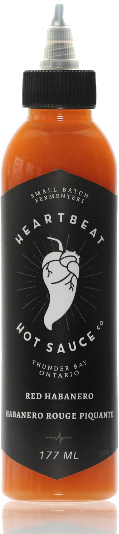 Heartbeat Hot Sauce Red Habanero, 177ml Small Batch & Handmade