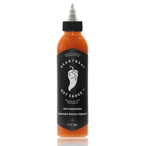 Heartbeat Hot Sauce Red Habanero Hot Sauce, 6 FZ Grocery