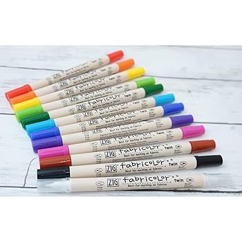 Amazon.com : Kuretake ZIG FABRICOLOR TWIN 30 colors set