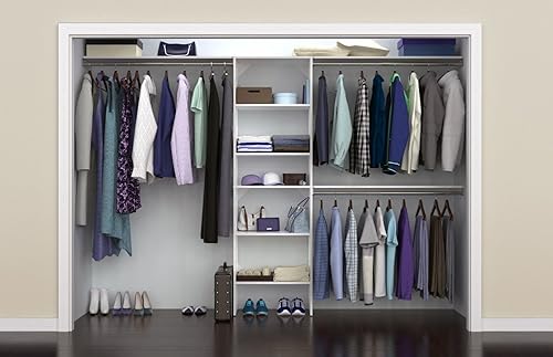 Miniatura 6 de ClosetMaid SuiteSymphony Espresso Organizador de armario con estantes, de 16 pulgadas.