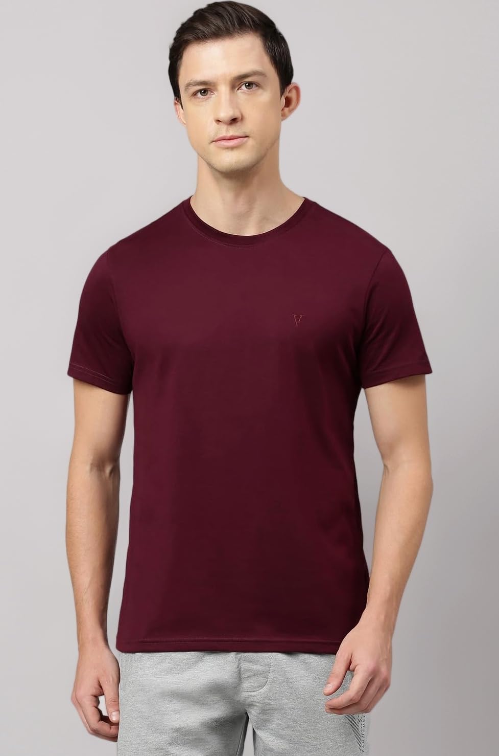 - Menโs Crew Neck T-Shirt โ Soft & Breathable Cotton | Regular Fit | Comfortable Everyday Casual Wear | Short Sleeves | Summer Favorite |Solid Colors | Style 60052|Available in Pack of 1 & 2