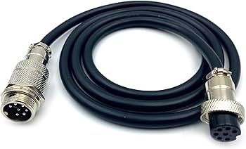 Amazon.com: 6.56ft GX16 7 Pin Cable Male to Female Head Aviation