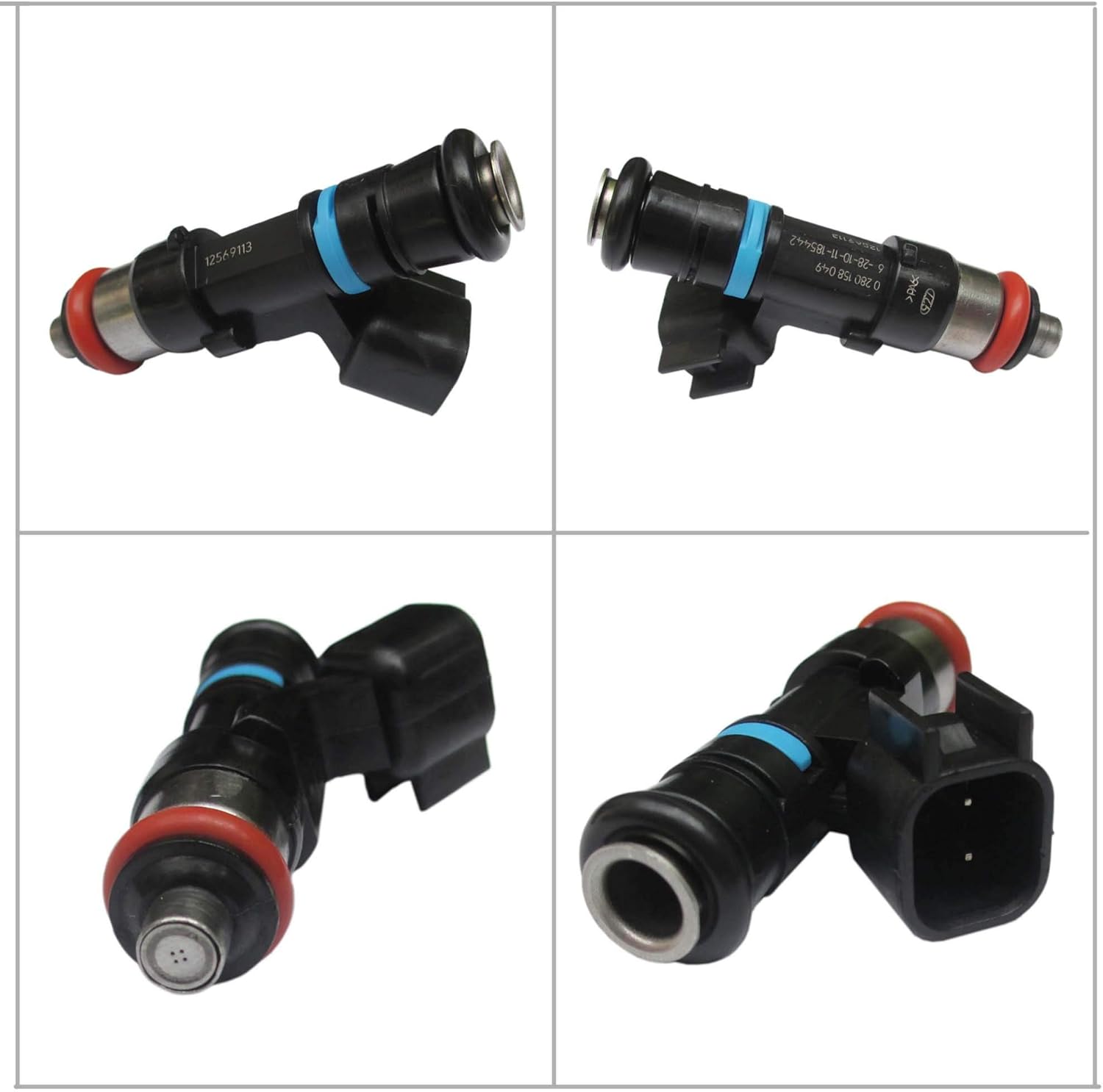 12569113 0280158049 8x New 32lb Fuel Injectors For 2005-2007 Chevrolet C6 Corvette LS2 0280158049