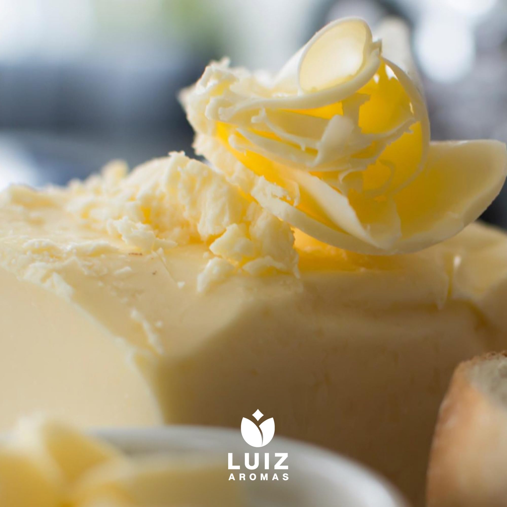 LUIZ AROMAS | Aroma Mantequilla - Aroma Alimentario en Gotas para dulces de Hornear, Pasteles, Bizcochos y Tartas | Producto Vegano sin Calorías y sin Azucar | Producto 100% Italiano (30g)