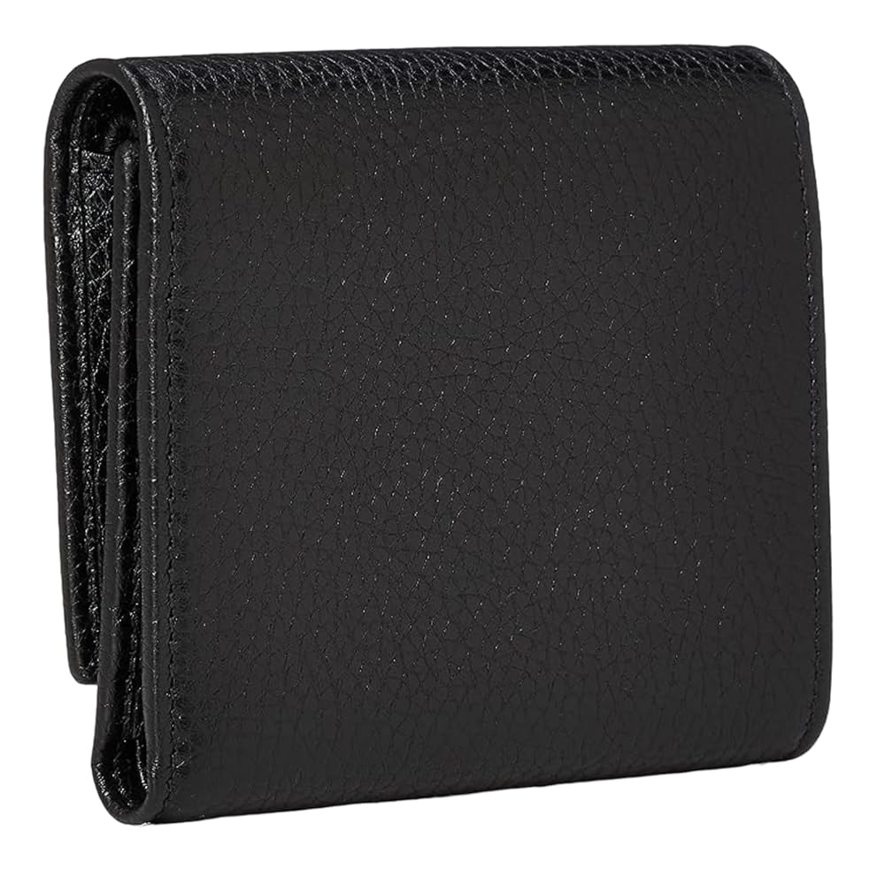 ①GUCCI Tri-Fold Wallet Interlocking G Gucci Interlocking GG Soho Small Trifold Wallet, Black