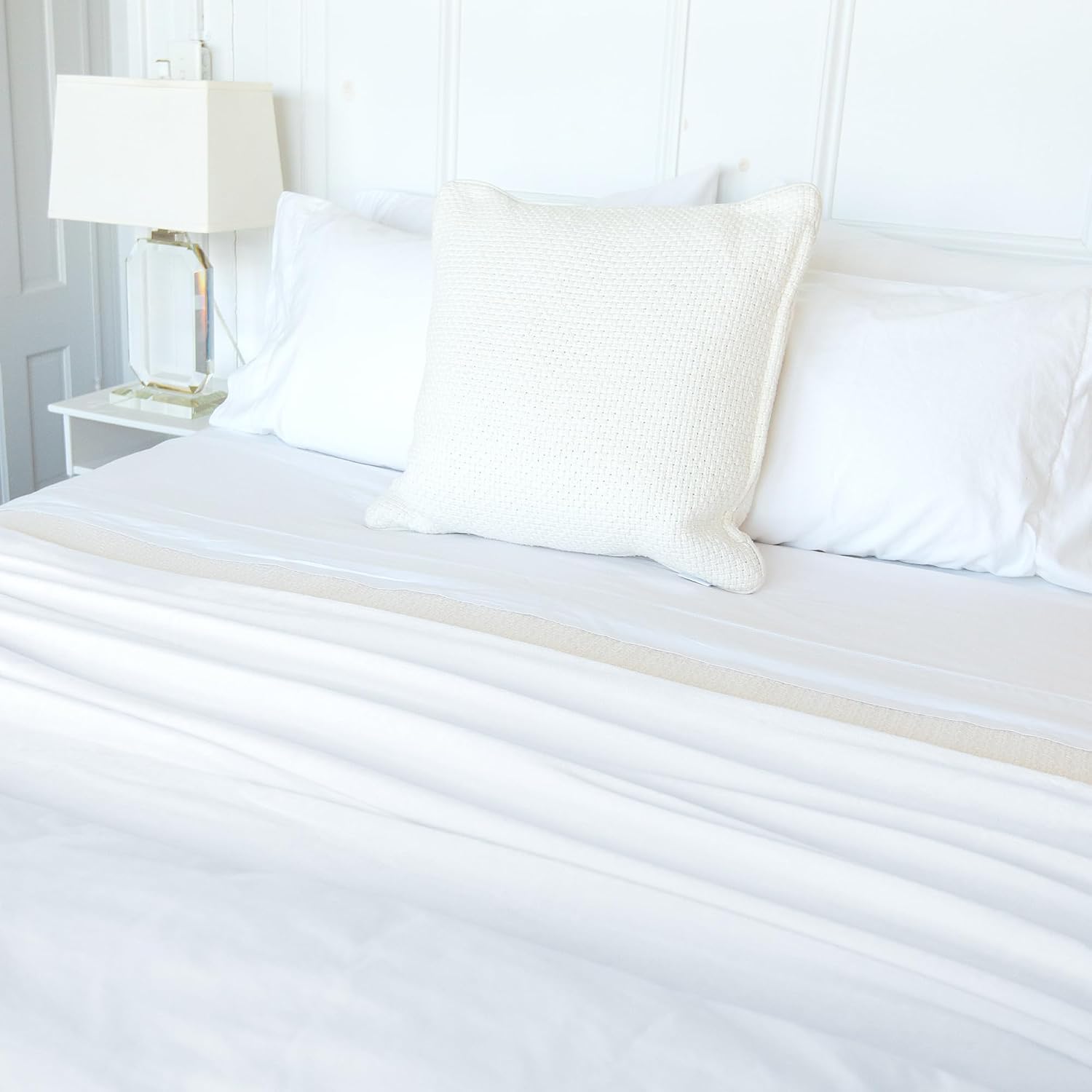 American Blanket Company Luster Loft OS King Pure White 120" x 88"
