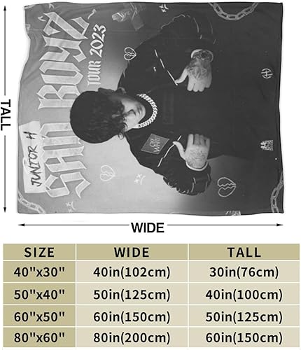 Miniatura 4 de Junior Singer H Manta de franela súper suave, cálida y acogedora para sofá, sofá y cama, de 50 x 40 pulgadas