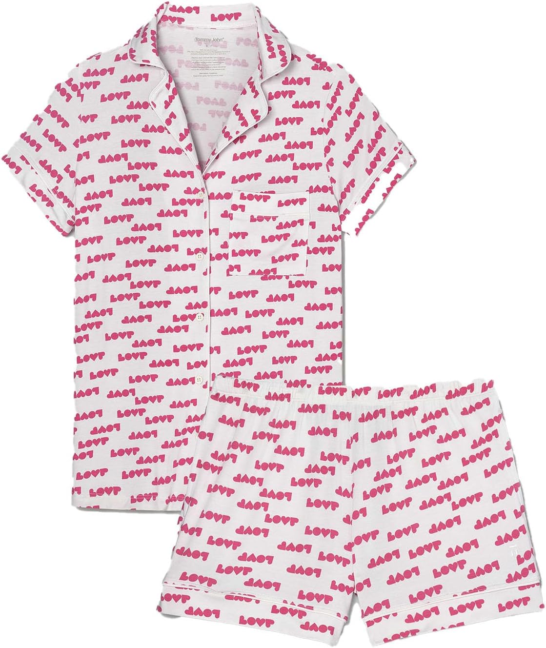 Tommy John Women's Short Sleeve Sleep Top and Short Set