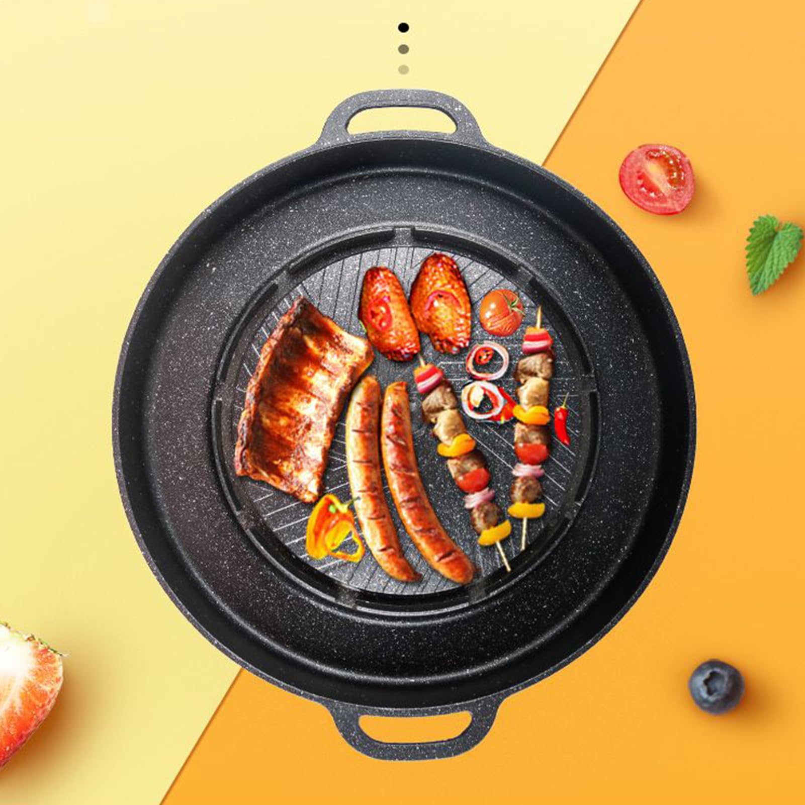 Patelnia Grillowa I 2 W 1 Grillowa Patelnia Wewnętrzna