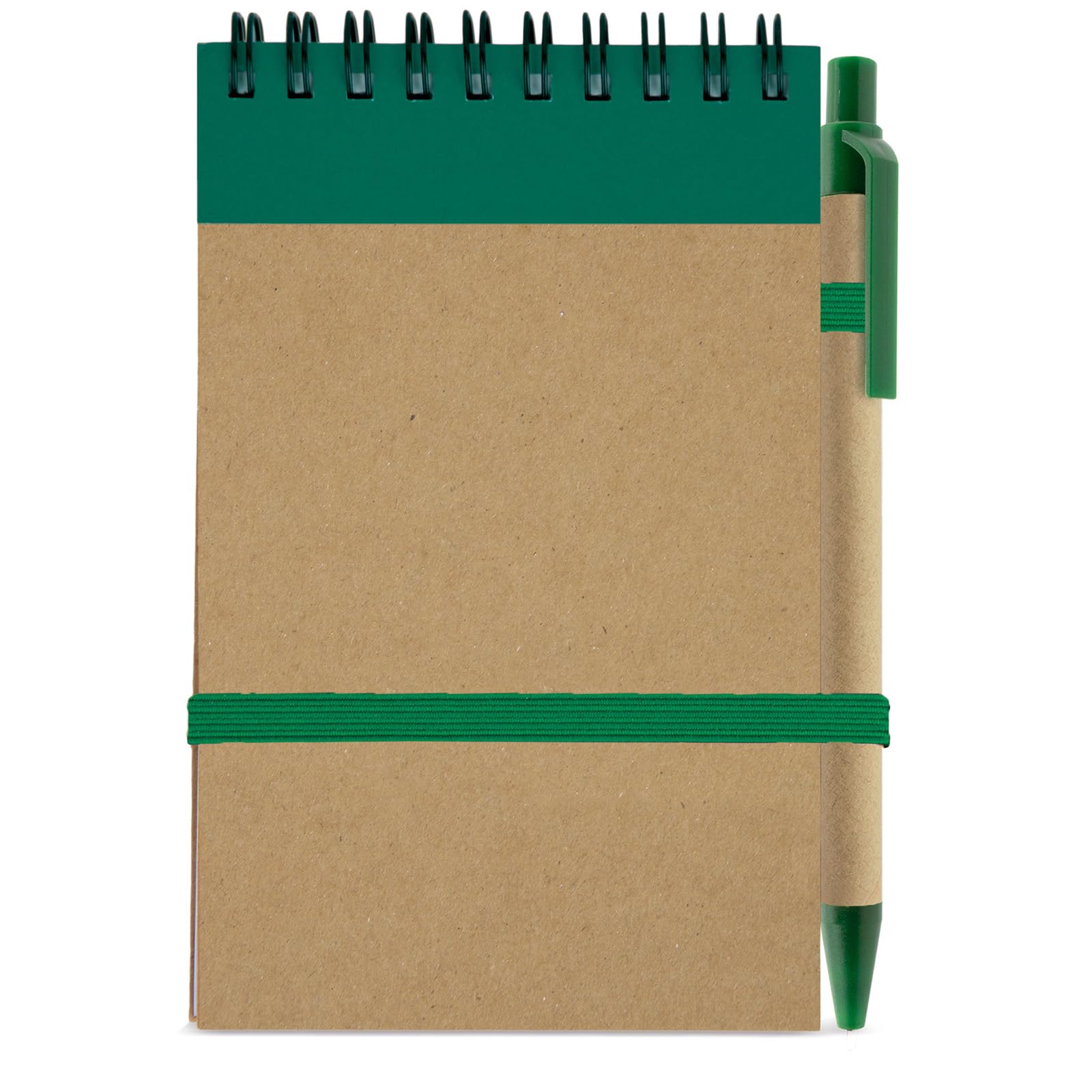 Adri 50 libretas pequeñas a6 de bolsillo con bolígrafo en cartón reciclado a juego, cuaderno con espiral, Portada Rígida, libretita de 70 Hojas lisas ideal para regalos en cumpleaños (50)
