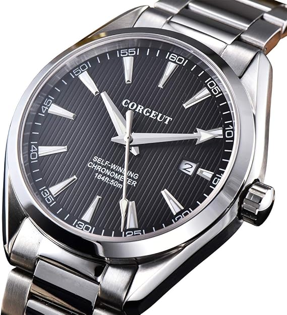 Corgeut Mens Wrist Watch Steel Luminous Automatic Bracelet Sapphire Crystal  41mm (SSB) : Amazon.ca: Clothing, Shoes \u0026 Accessories