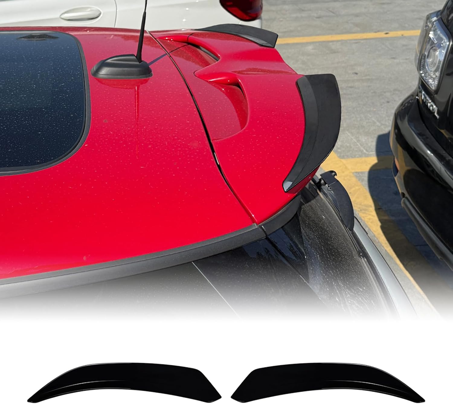 Car Rear Spoiler Lip Roof Wing for Mini Cooper JCW F55 F56 2014-2024 Black