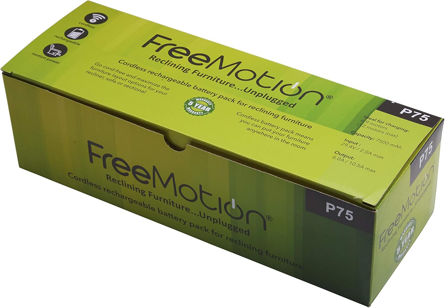 FreeMotion P75 7500 mAh Battery Power Recliner Rechargeable