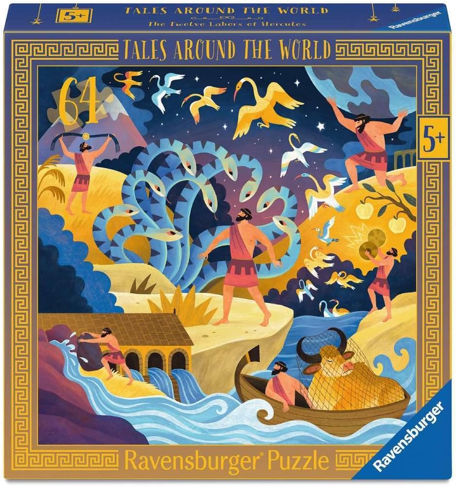 Ravensburger - Children's Puzzle - Tales Around The World - The Twelve labors of Hercules - from 5 Years Old Puzzle - Thick, Strong Cardboard - 12004209