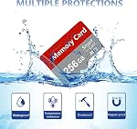 2Pack 256GB Memory Card with Adapter, 4K UHD,Full HD Video Recording Memory Card,High Speed TF Card for Android Smartphone,Tablet,Camera,Drone