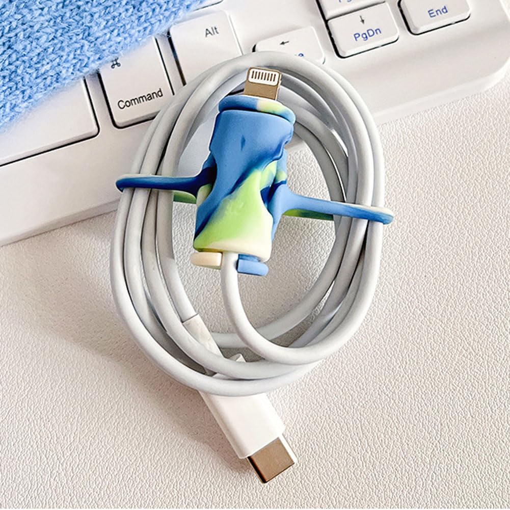 Protezioni Per Cavi Ricarica 5 Pezzi | Silicone Colorato | Anti-rottura | Universali