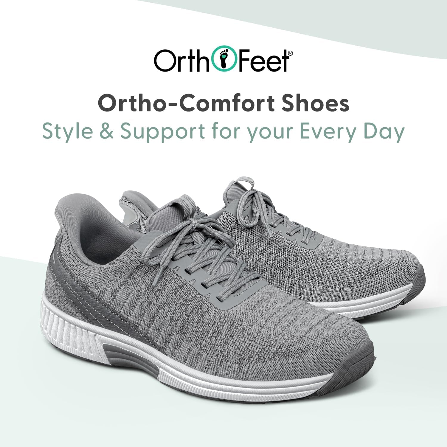 Orthofeet Men's Orthopedic Knit Yari Hands-Free Sneakers - Image 7