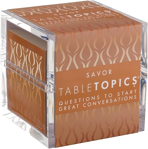 TableTopics Saborea el juego de cartas de pregunta 135 tarjetas de inicio de conversación para compartir tu pasión por la comida y la cocina con