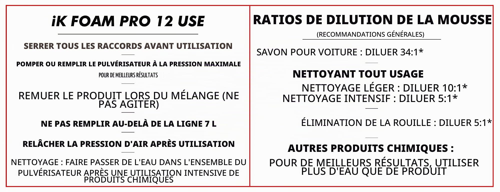Goizper IK Foam Pro 12 - Pulvérisateur à Mousse Professionnel, Noir, 8.26.76