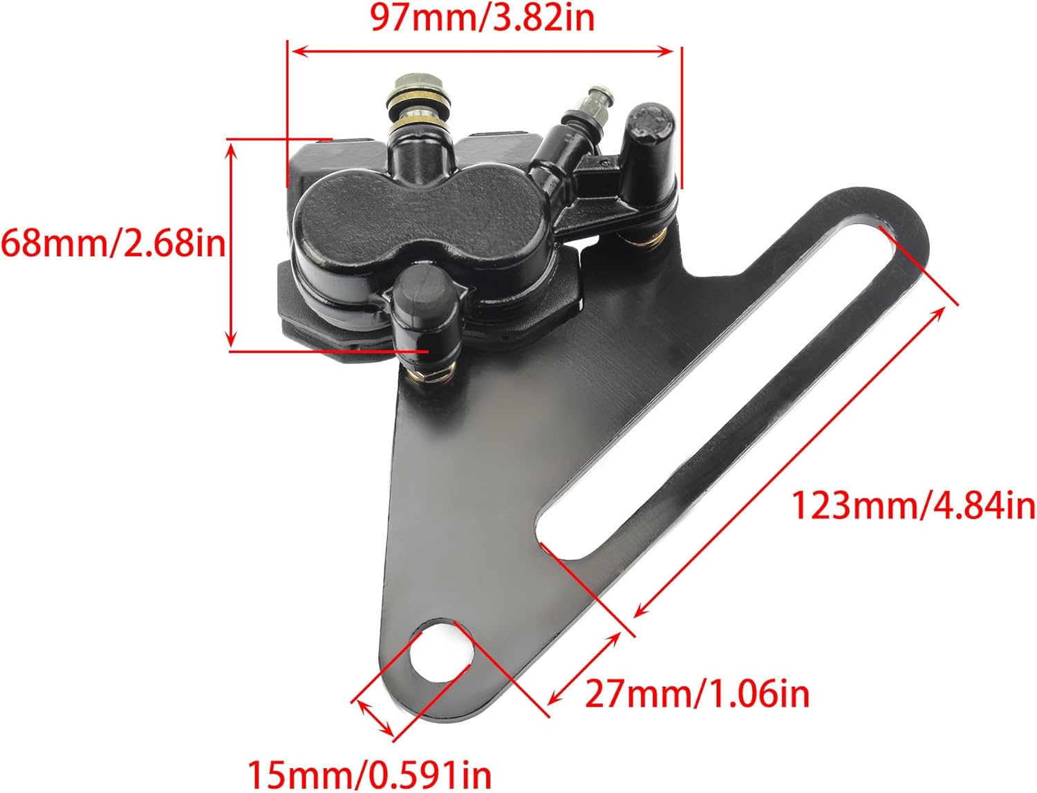 オートバイのブレーキを理解する | ディスクブレーキ オートバイアクセサリー 15mm ダートピットバイク リアブレーキディスク アッパー＆ダウンキャリパー 150cc 140cc 25