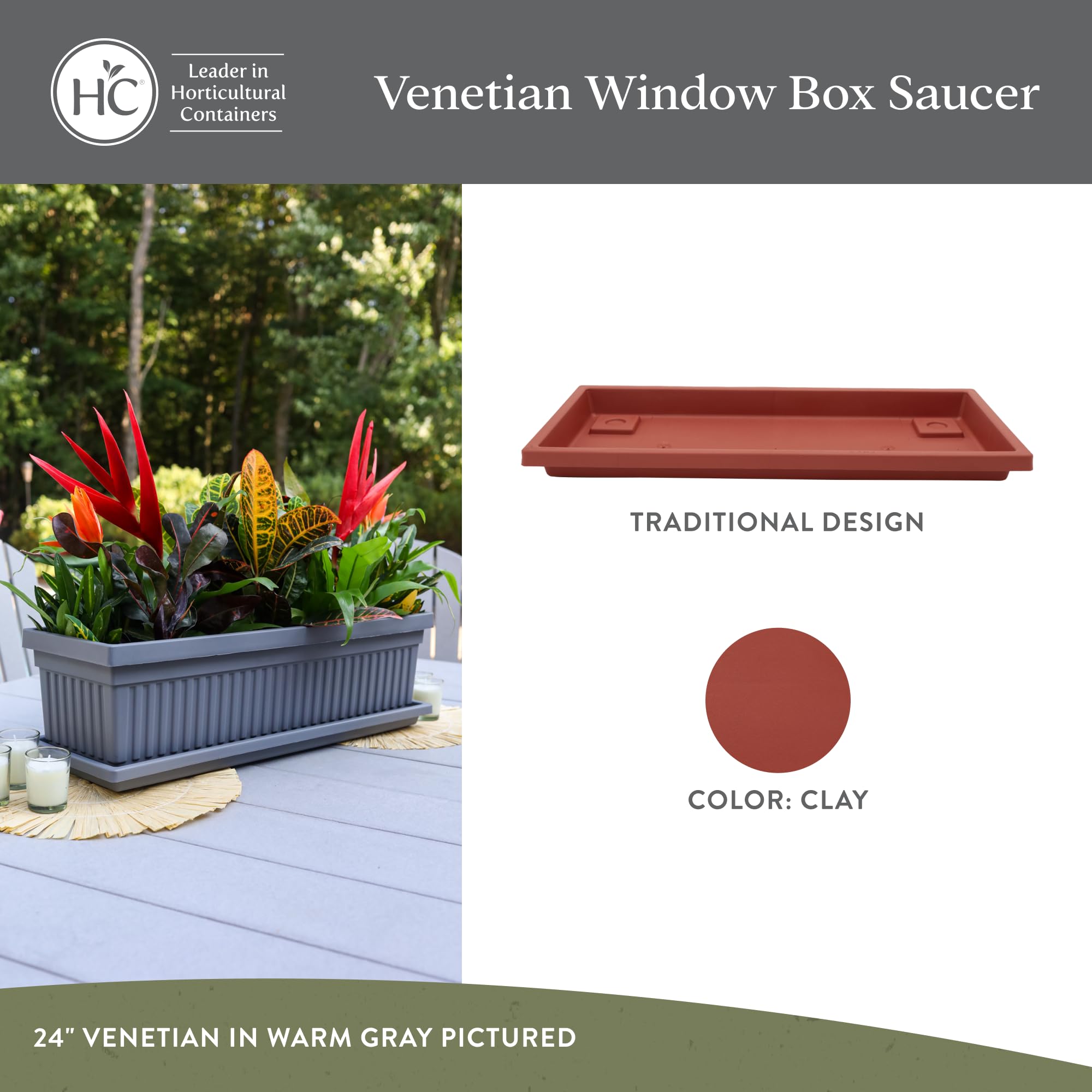 2枚セット SRL RECTANGLE TYPE PLANT TRAY S・M Amazon.com : The HC Companies Venetian Rectangular Plant Tray