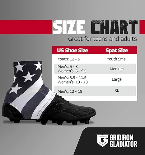 Miniatura 7 de GridIron Gladiator - Fundas de tacos, calcetines para tacos de fútbol americano, polainas para tacos de fútbol, béisbol y sóftbol