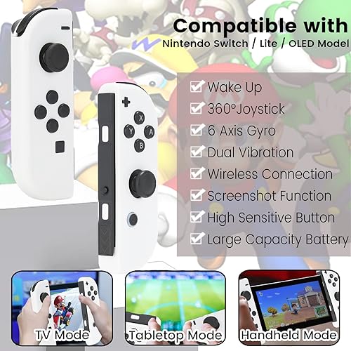 Miniatura 2 de Aoqwp Controller Compatible for Nintendo Switch, Replacement Wireless Controllers with Dual Vibration, Wake-up, Motion Control