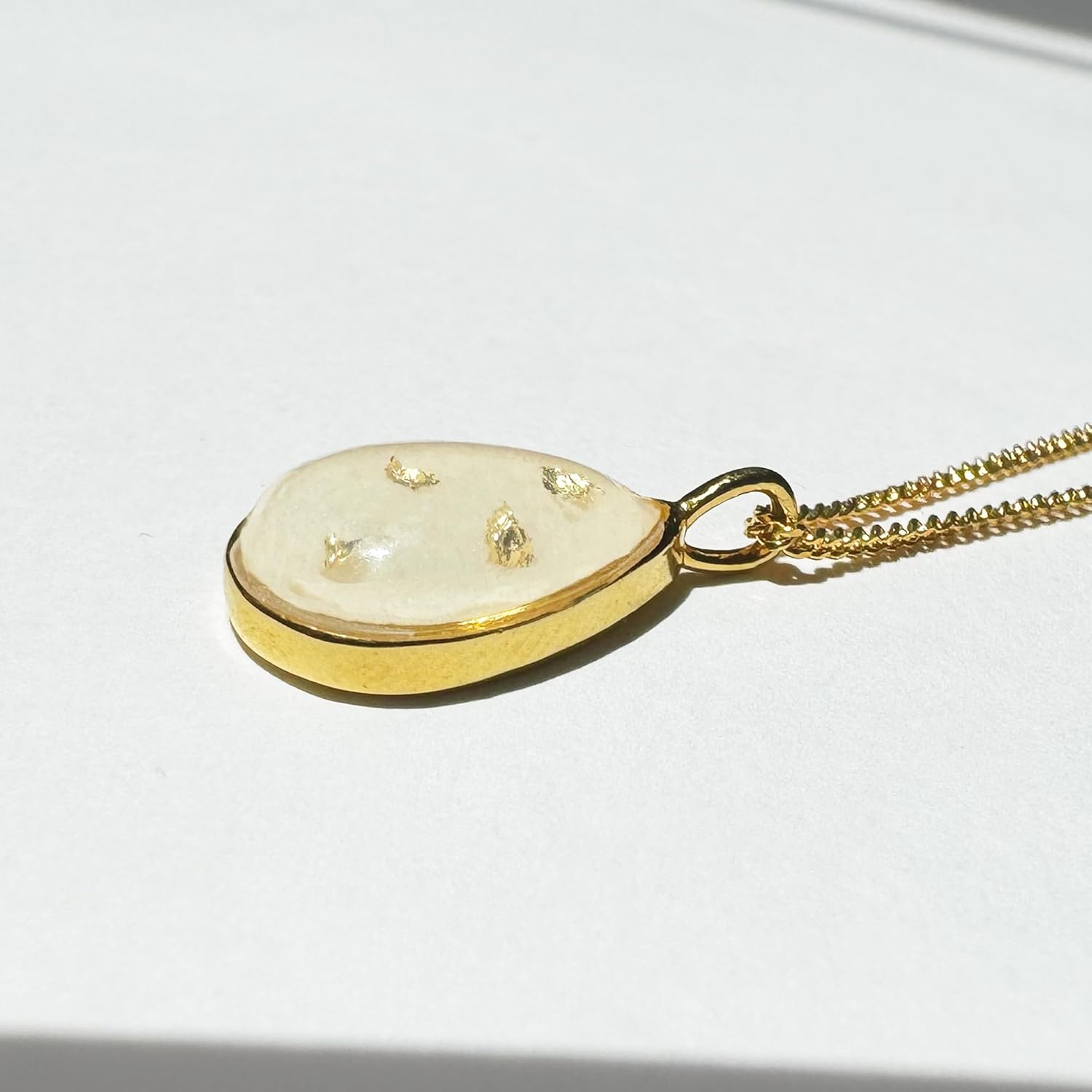 Gold Necklace DIY Breastmilk Jewelry Making Kit | Gold plated 925 Sterling Silver Pendant | Breastfeeding Keepsake | New Mom Gifts | Lactation | Mother's Day [Full KIT]