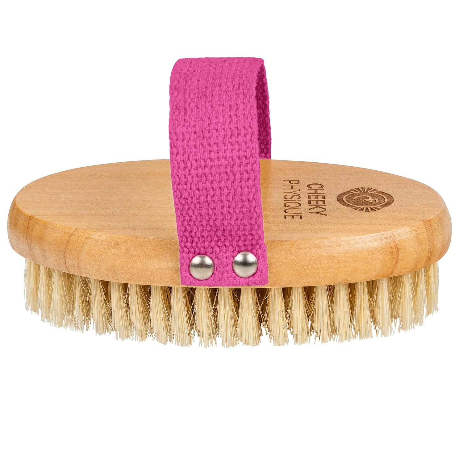 Tone & Glow Body Brush - Dry Brush for Cellulite and Lymphatic Drainage with Natural Bristles for Exfoliation and Skin Tightening