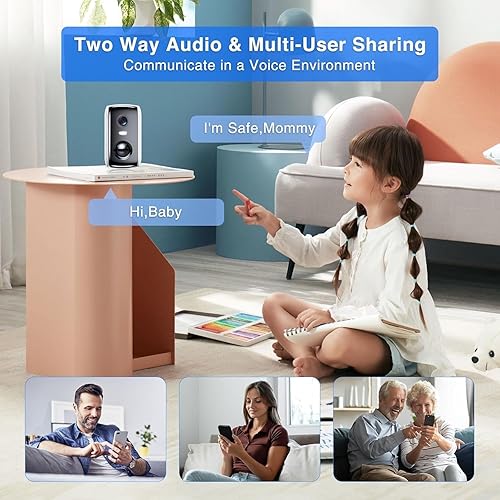 Miniatura 6 de Cámaras de seguridad inalámbricas para exteriores, cámaras WiFi 2K para seguridad del hogar, cámaras de detección de movimiento AI alimentadas por