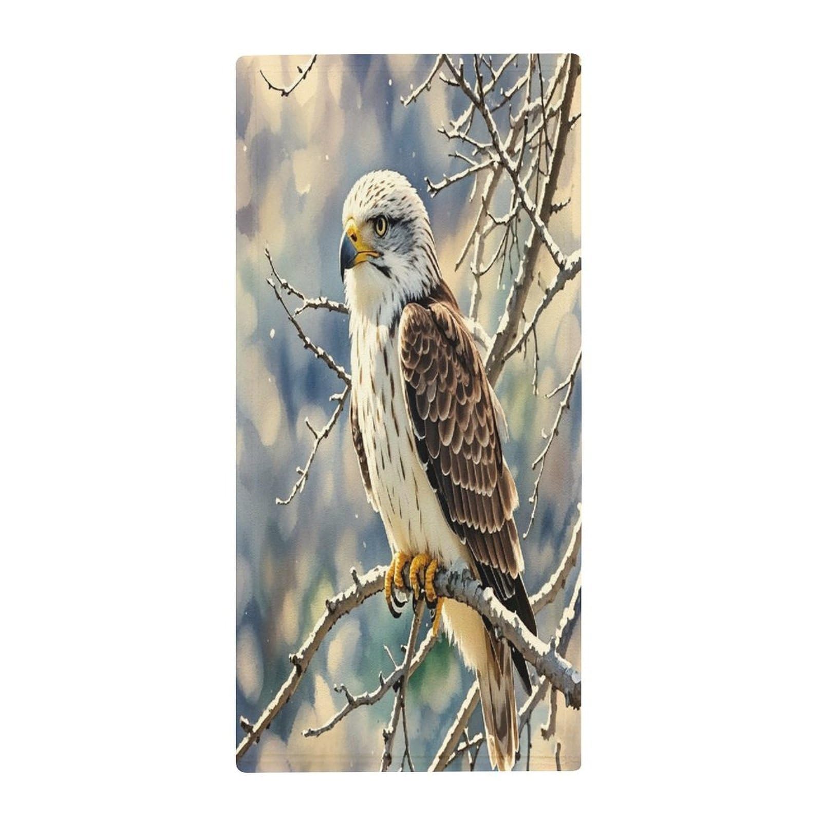 FekiLoot Hawk Bath Towel Super Soft Highly Absorbent Bath Towel Fashion Quick Drying Bathroom Towel Soft Large Fingertip Towels for Bathroom Gym Travel Camp Pool