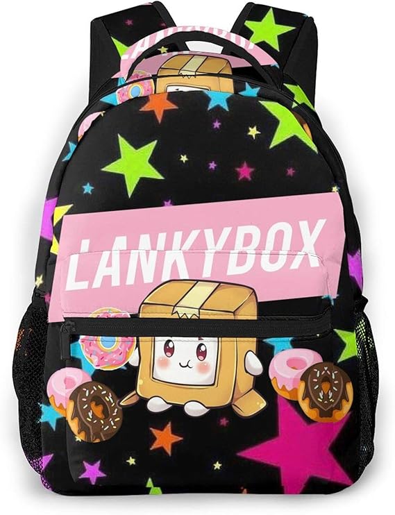 Lankybox Merch Lankybox Boxy Casual Style Lightweight Canvas Backpack