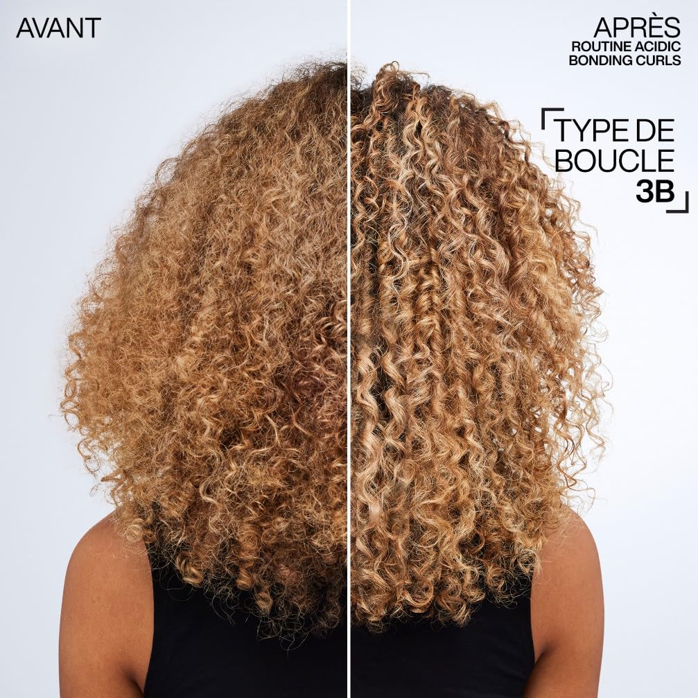 REDKEN - Shampoing Cheveux Bouclés Acidic Bonding Curls - Répare, Restaure & Sublime les Boucles - Acide Citrique, Glycine & Vitamine B5 - Cheveux Bouclés, Crépus ou Frisés - 300 ml
