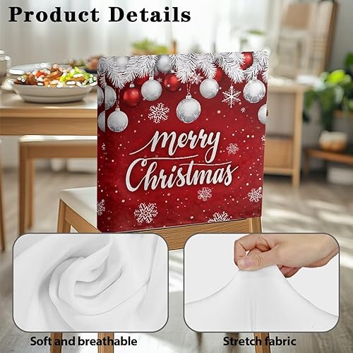Miniatura 4 de Funda para silla de comedor NavideñAs-Sillas De Comedor para sala de Navidad, cocina, fiesta, boda, hotel, hogar