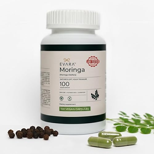 Miniatura 8 de EVARA Moringa en polvo orgánico (12 onzas/11.99 oz) Polvo de hoja de moringa 100% puro y orgánico con nutrientes vitales Para una fuerte