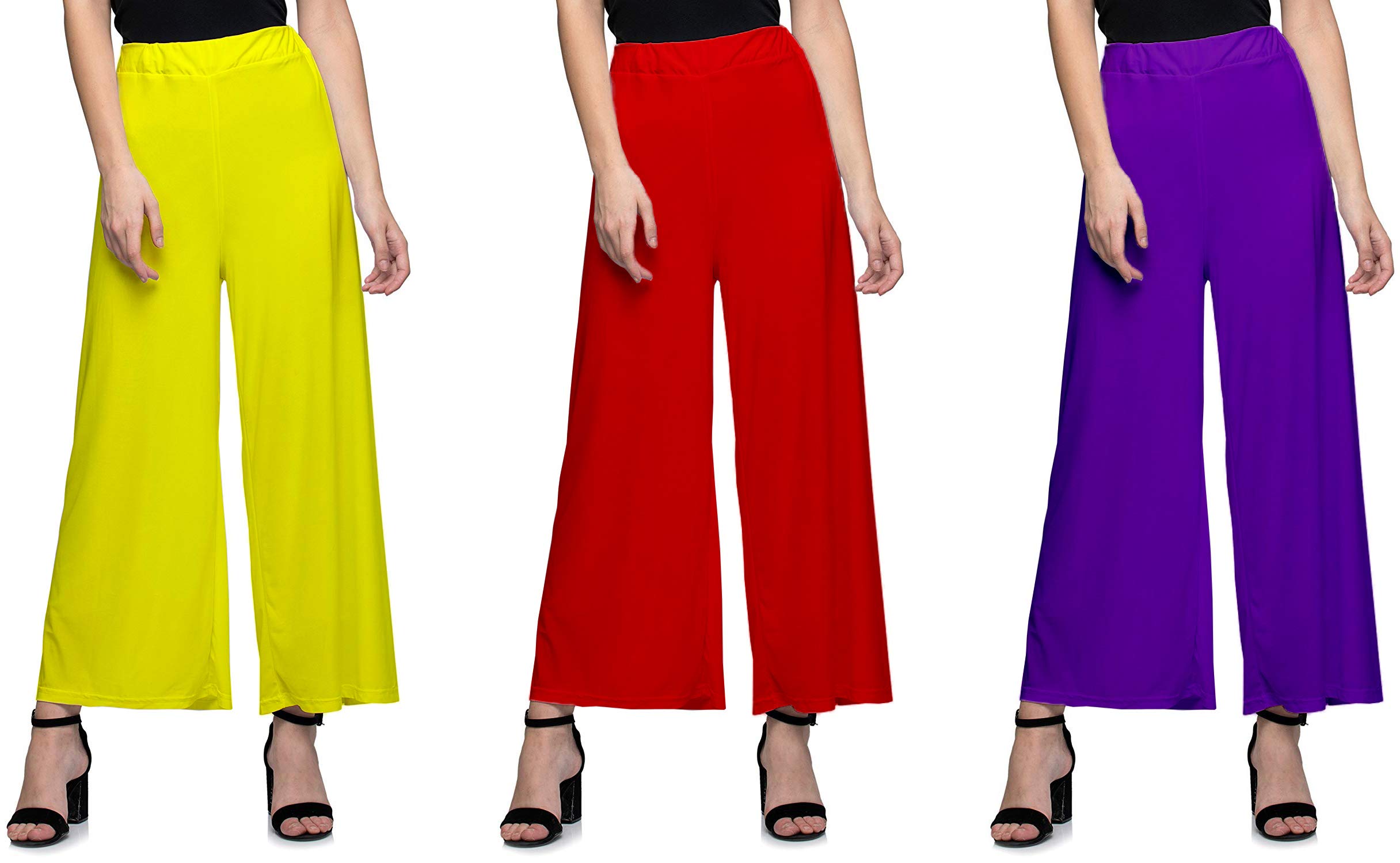 lili Women's Loose Fit Palazzo Pants-picture-34