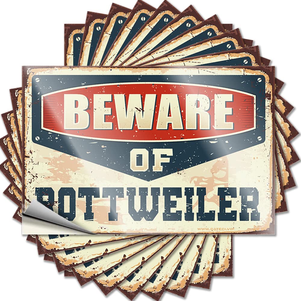 Bumper At Home Decor | Good Water Beware of Rottweiler for Science(12X18CM)