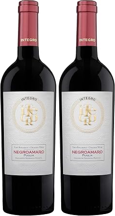 Integro Negroamaro, IGP Puglia, Organic, 75 cl Pack of 2