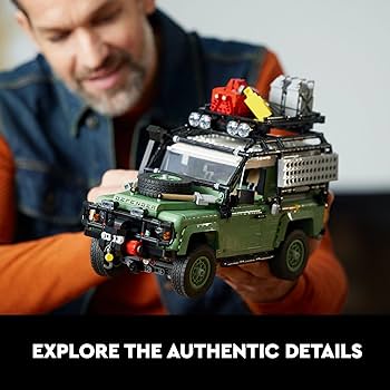 LEGO Icons Land Rover Classic Defender 90 Iconic Off-Road Model.