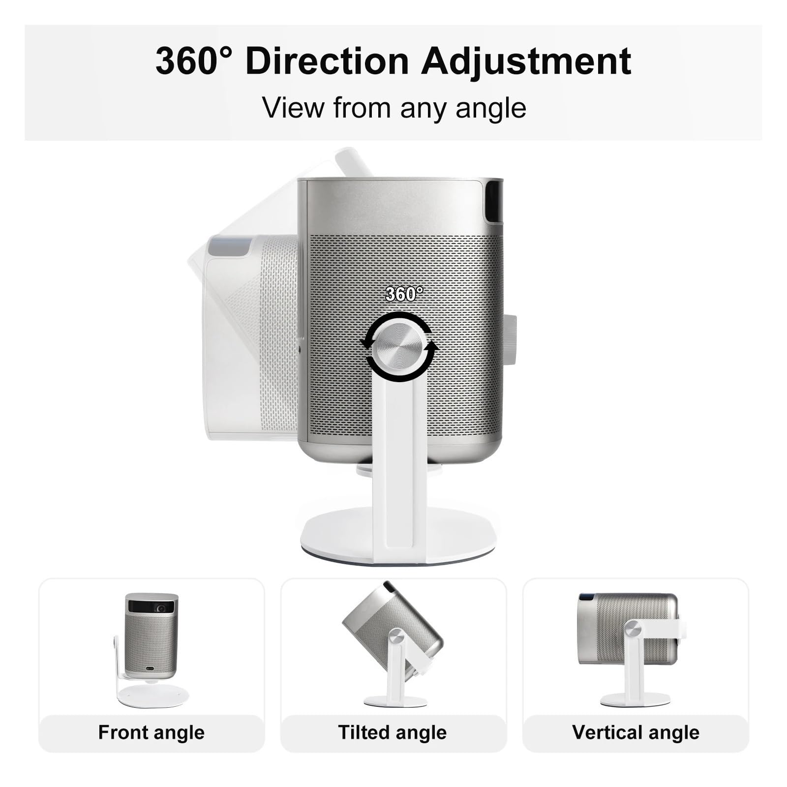 Supporto For Proiettore, Compatibile Con Attacco Generico A 360° Con Vite Da 1/4".