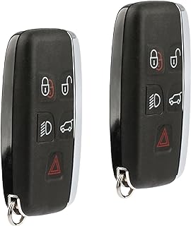 Key Fob Keyless Entry Remote fits Land Rover Range Rover Sport LR2 LR4 Evoque 2012 2013 2014 2015 2016 2017 (KOBJTF10A), Set of 2