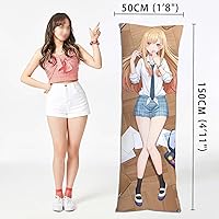 Vista 3 de Kujou Sara Marin Kitagawa - Funda de almohada corporal de anime para niña, almohada para abrazar, funda de almohada suave de doble cara impresa