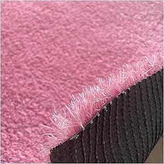 XILYZMO Césped Artificial, Césped Artificial Césped con Orificios Drenaje, Respirable Suave Jardín Rollo Hierba, Decoración del Paisaje Sintético Estera Hierba (Color : Rosado, Tamaño : 47.2 x 236(i
