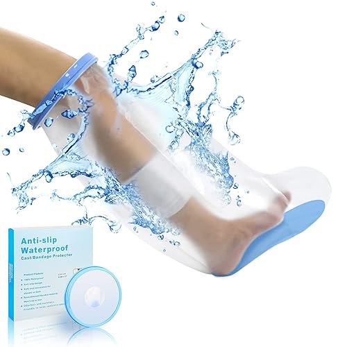 Miniatura 7 de SUPERNIGHT Funda impermeable para patas de ducha, protector de yeso y heridas hermético para adultos para baño de ducha, protector de vendaje para