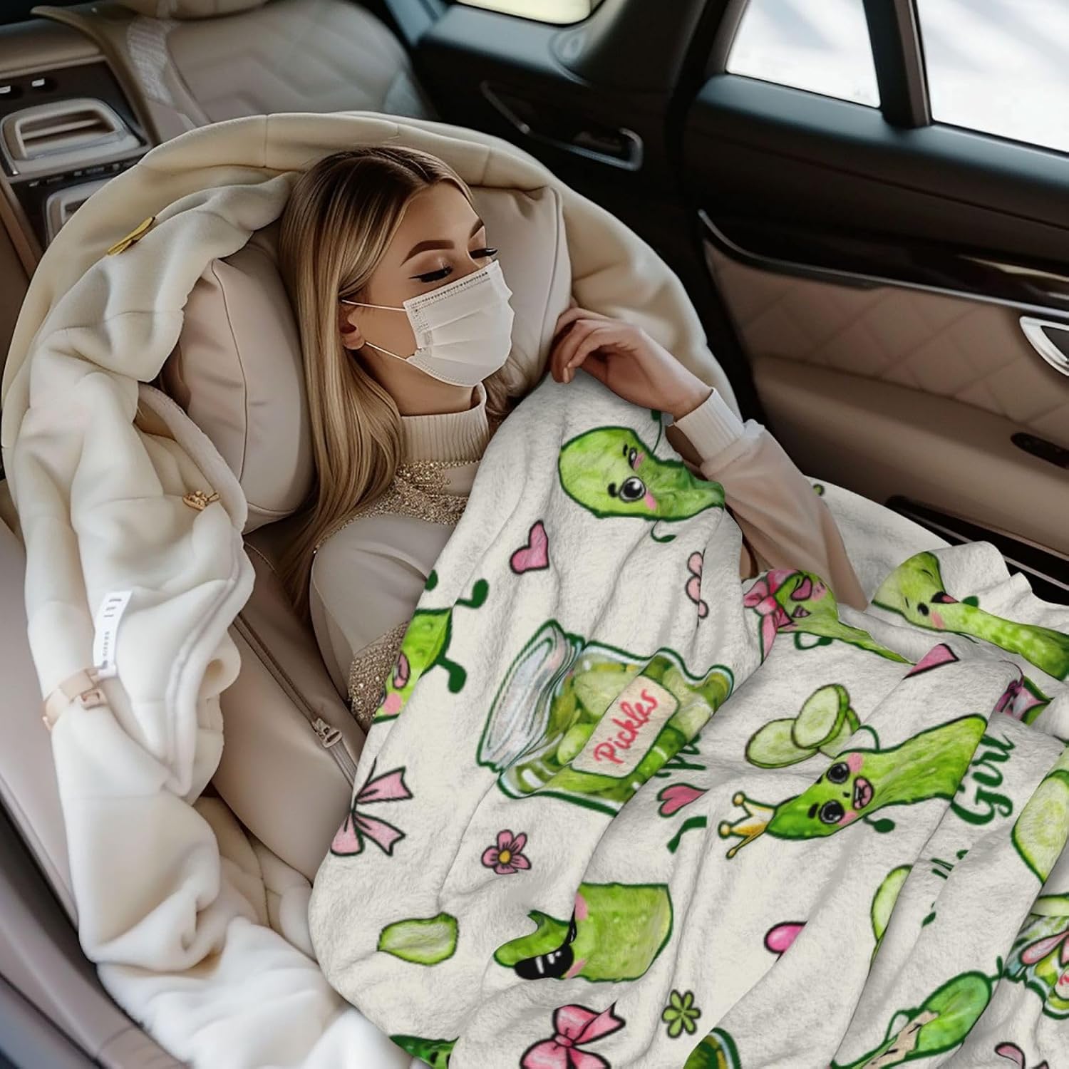 Pickle Blankets 50"x40" Pickles Throw Blanket Pickle Gifts for Adults
