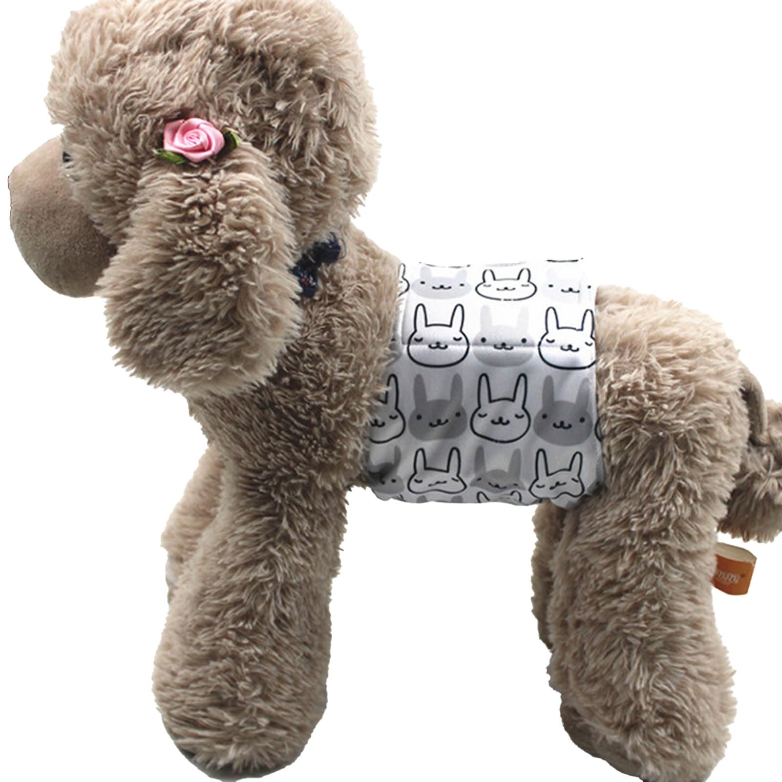 ulafbwur Doggie Diaper Male Dog Diapers Belly Bands Eco-Friendly Waterproof Cloth Grey S