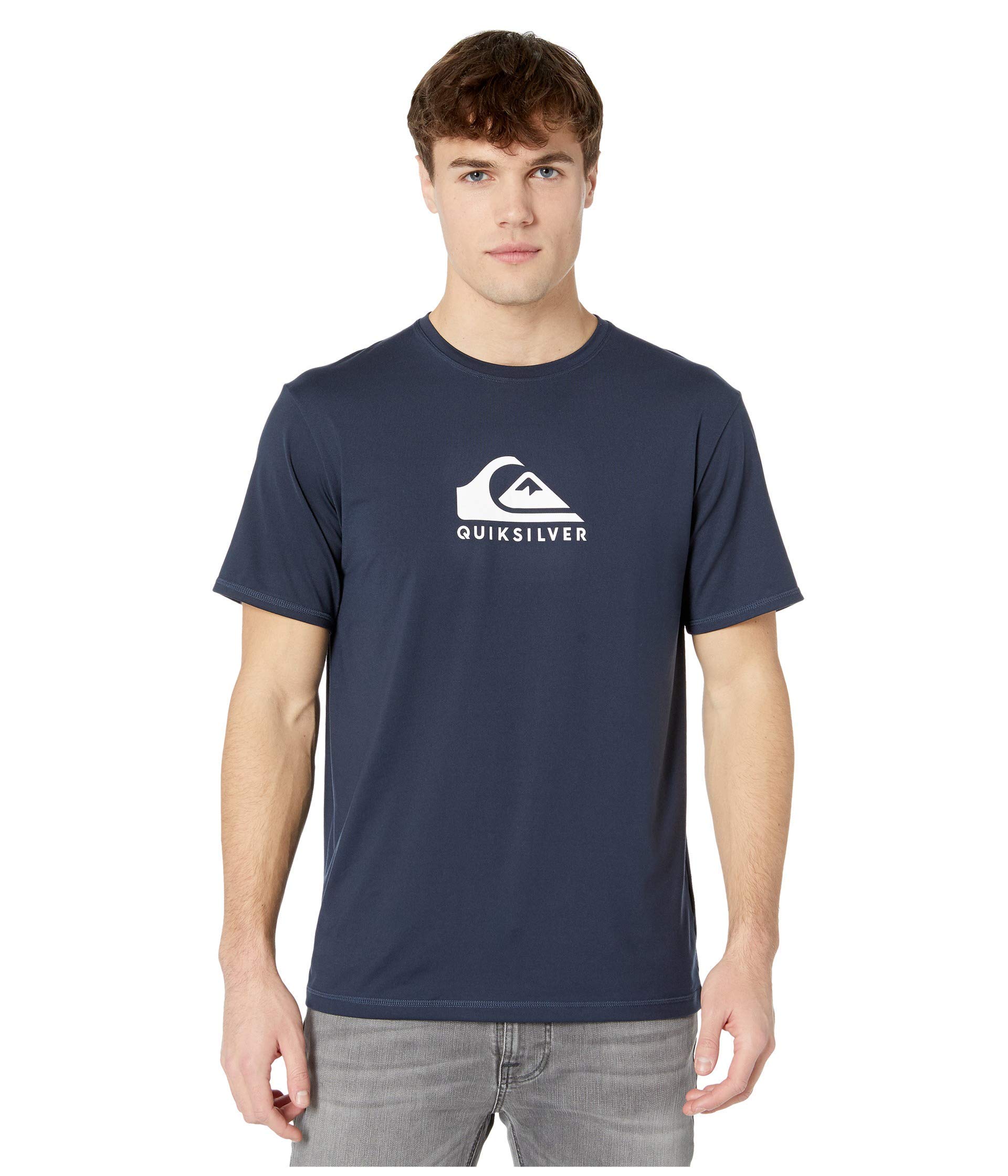 Quiksilver Herren Solid Streak Rashuguard Rashuguard Lsf 50 Sonnenschutz Surfshirt, Kurzärmelig Rash-Guard-Shirt
